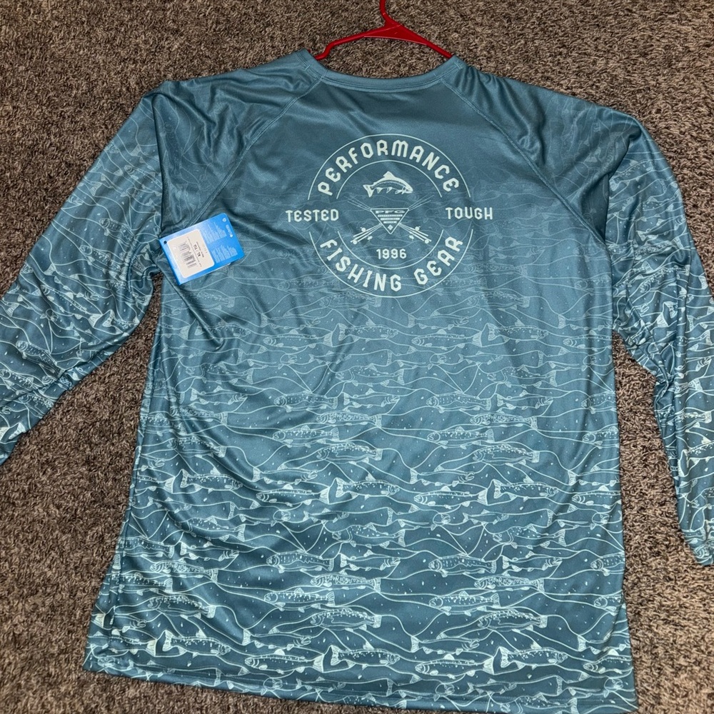 Columbia Blue Graphic Long Sleeve Shirt